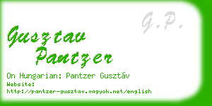 gusztav pantzer business card
